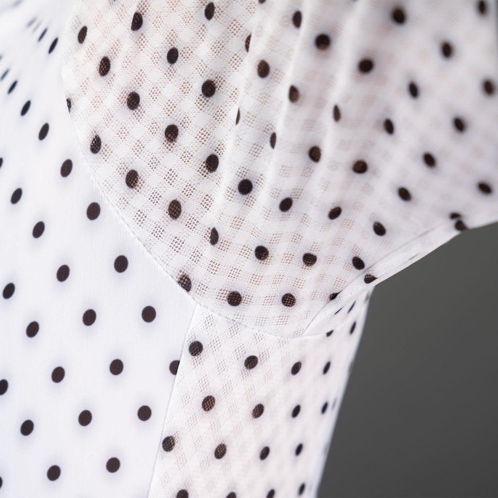 Men's Jersey - White Polka Dot - UrbanCycling.com