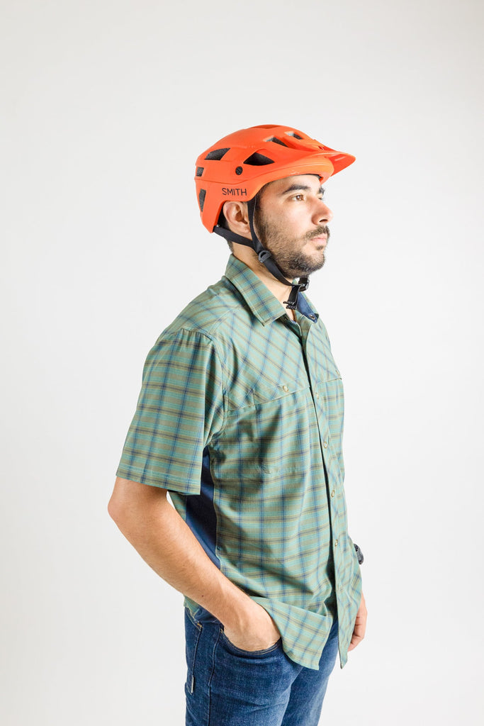 Men's Quest Super Stretch Plaid Shirt - UrbanCycling.com