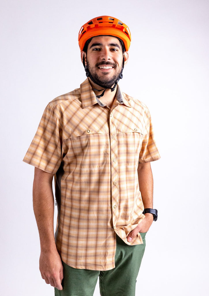 Men's Quest Super Stretch Plaid Shirt - UrbanCycling.com