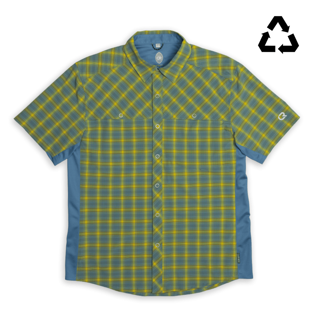 Men's Quest Super Stretch Plaid Shirt - UrbanCycling.com