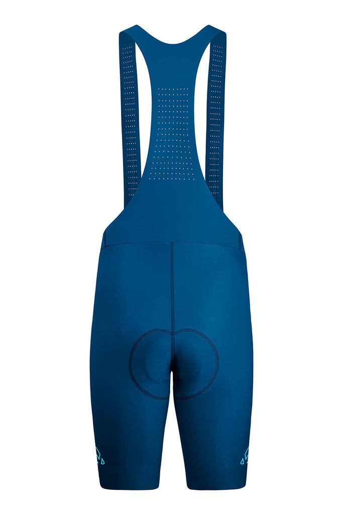 Men's Seamless Peacock Blue Pro Cycling Bib Shorts - UrbanCycling.com