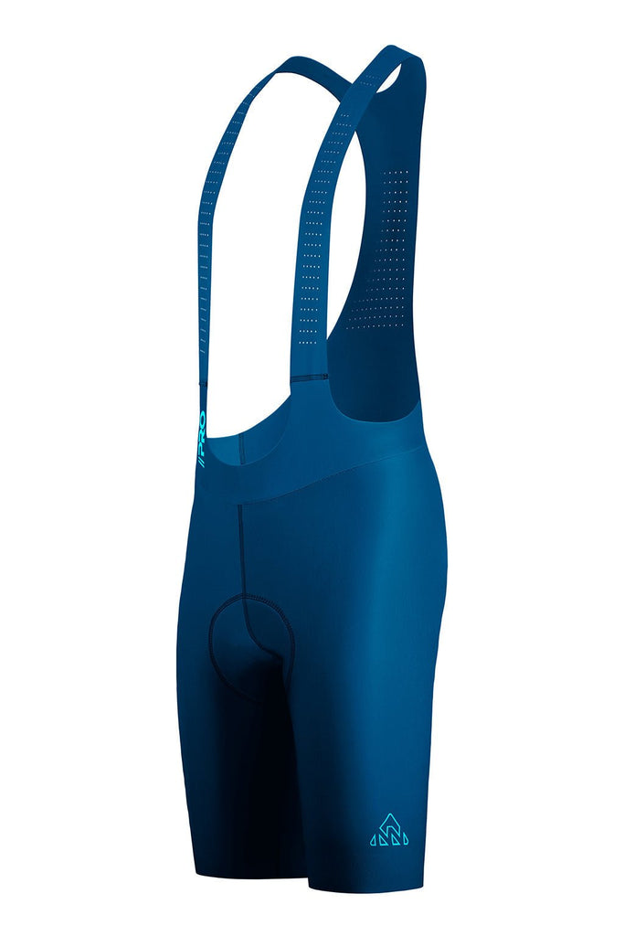 Men's Seamless Peacock Blue Pro Cycling Bib Shorts - UrbanCycling.com