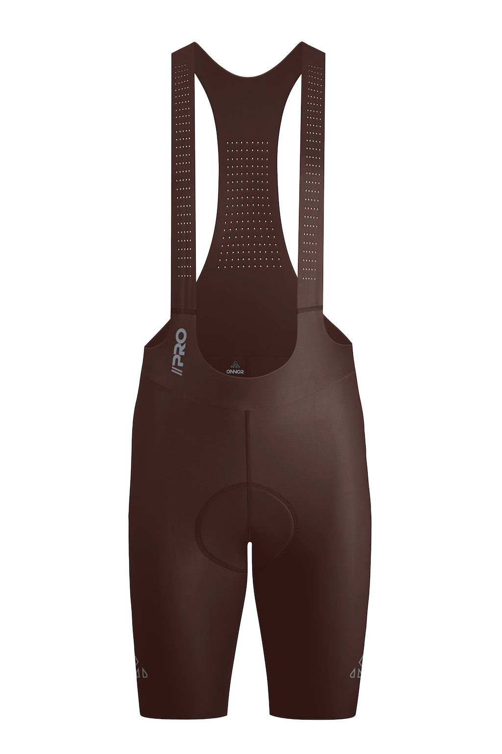 Men's Seamless Brown Pro Cycling Bib Shorts – - Main Image