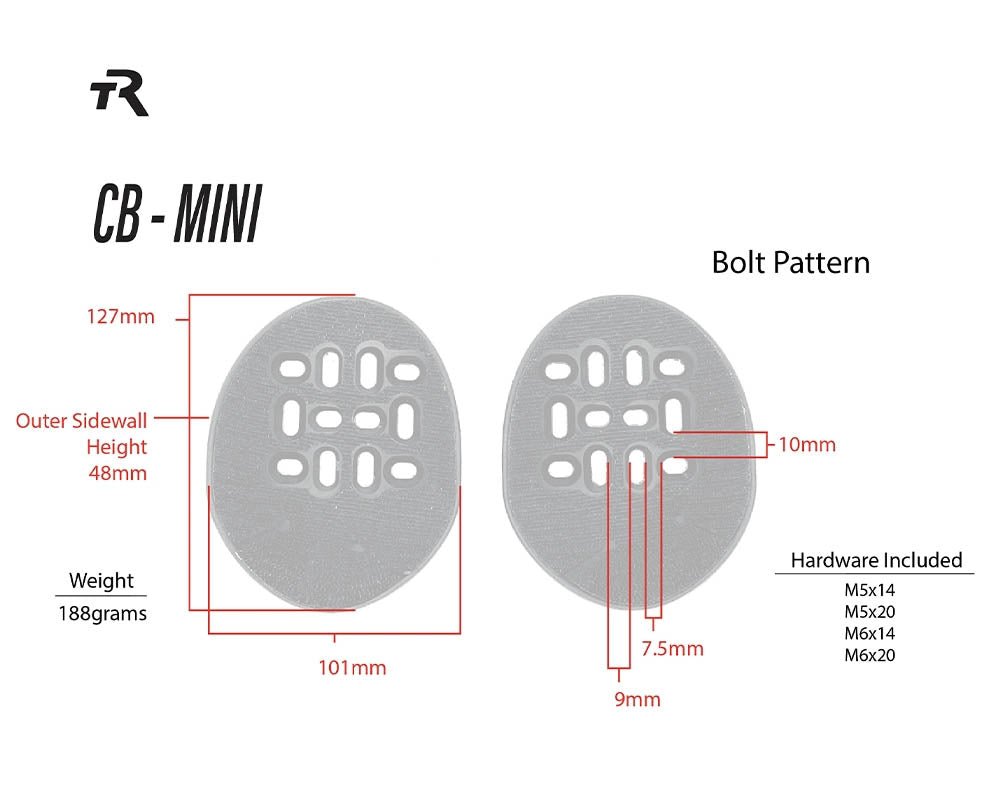 Mini Closed Back Arm Cups - UrbanCycling.com