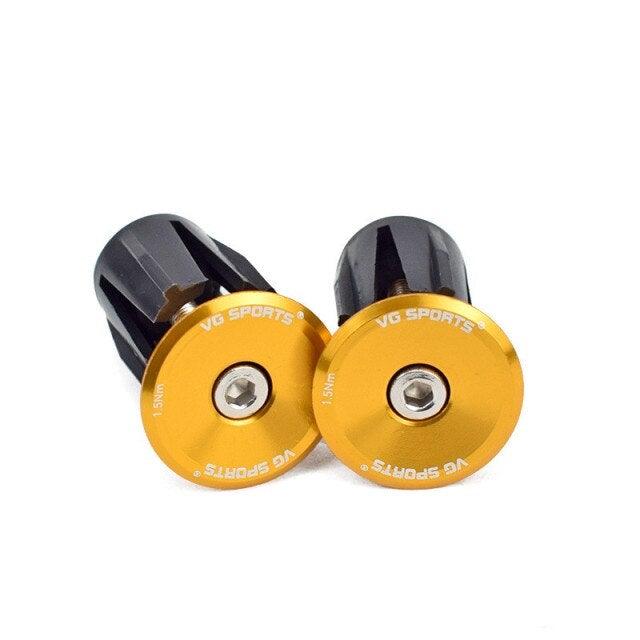 Mini Lightweight Lock Mountain Bicycle Grip Handlebar End Cap Handle Bar Grips End Plugs Mountain Bike Road Bicycle One Pair Bike Handlebar End Plugs Aluminum Alloy Expansion Handlebar Grips Cap - UrbanCycling.com