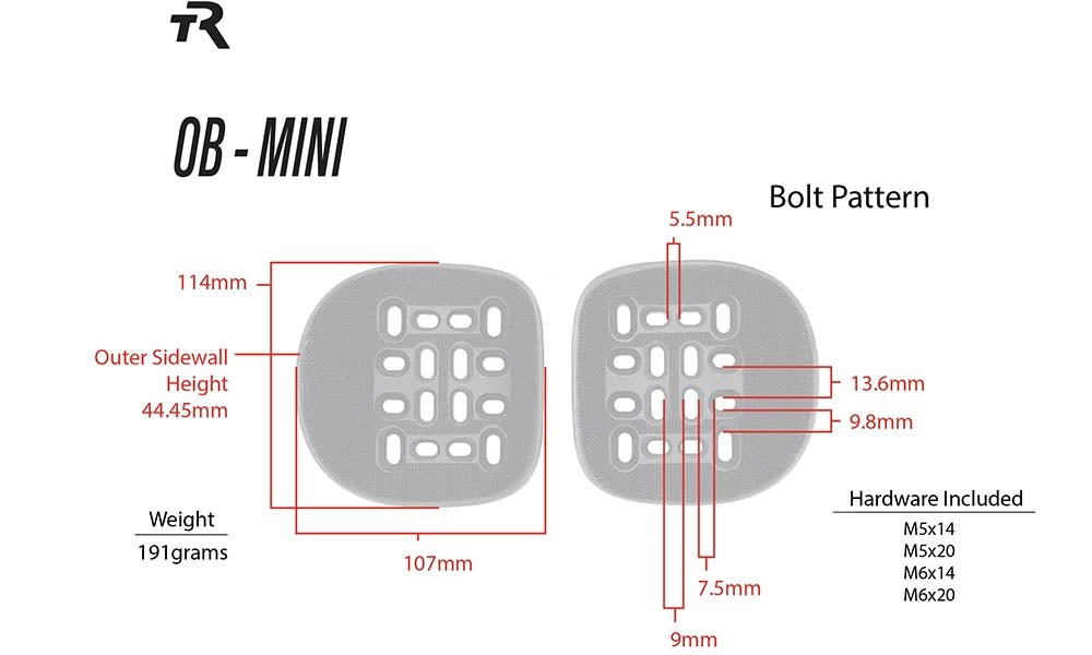 Mini Open Back Arm Cups - UrbanCycling.com