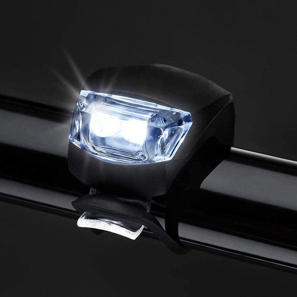 Mini Silicone Bicycle Front Rear Light Set 3 Modes Waterproof Mountain Road Bike Cycling Headlight Tail Warning Lamp Front And Rear Silicone LED Bike Headlight And Taillight Waterproof And Safety Road Mountain Bike Lights - UrbanCycling.com