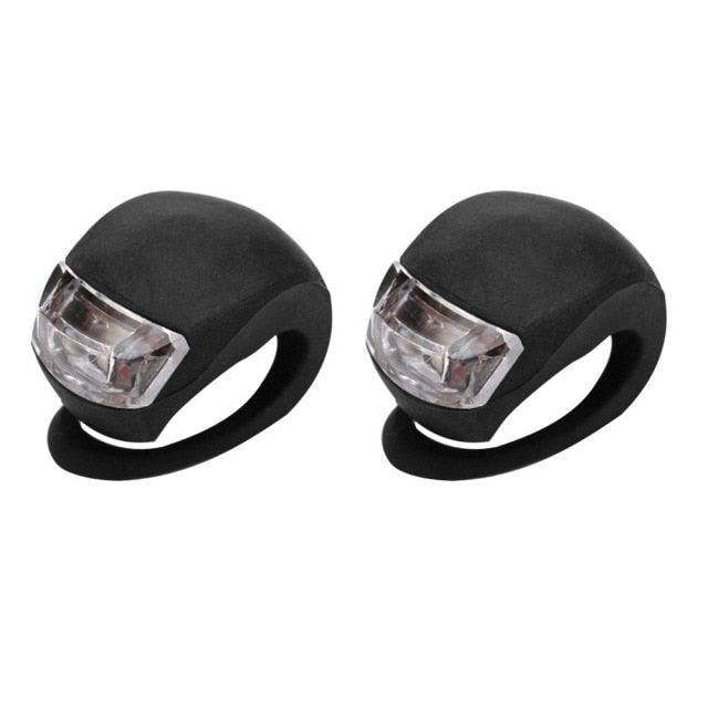 Mini Silicone Bicycle Front Rear Light Set 3 Modes Waterproof Mountain Road Bike Cycling Headlight Tail Warning Lamp Front And Rear Silicone LED Bike Headlight And Taillight Waterproof And Safety Road Mountain Bike Lights - UrbanCycling.com