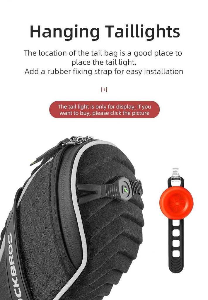 Modern Bike Bag Seat Bag Bike Accessories Bike Seat Bag Waterproof Bicycle Bag Under Seat 3D Shell Cycling Seat Pack For Mountain Road Bikes - UrbanCycling.com