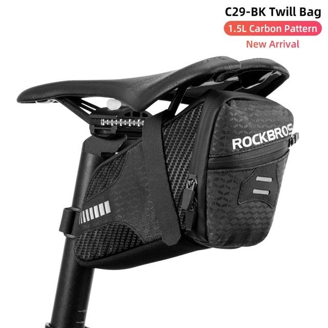 Modern Bike Bag Seat Bag Bike Accessories Bike Seat Bag Waterproof Bicycle Bag Under Seat 3D Shell Cycling Seat Pack For Mountain Road Bikes - UrbanCycling.com