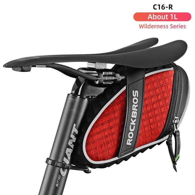 Modern Bike Bag Seat Bag Bike Accessories Bike Seat Bag Waterproof Bicycle Bag Under Seat 3D Shell Cycling Seat Pack For Mountain Road Bikes - UrbanCycling.com