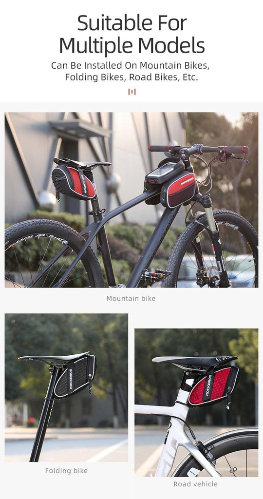 Modern Bike Bag Seat Bag Bike Accessories Bike Seat Bag Waterproof Bicycle Bag Under Seat 3D Shell Cycling Seat Pack For Mountain Road Bikes - UrbanCycling.com
