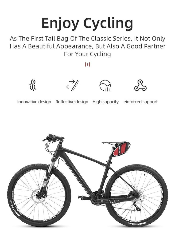 Modern Bike Bag Seat Bag Bike Accessories Bike Seat Bag Waterproof Bicycle Bag Under Seat 3D Shell Cycling Seat Pack For Mountain Road Bikes - UrbanCycling.com