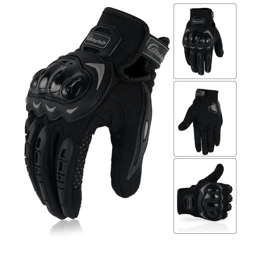Motorcycle Breathable Glove Strong PVC Touch Screen Full Finger Motorbike Racing Riding Bicycle Summer Gloves - UrbanCycling.com