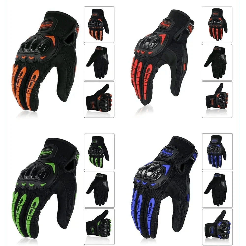 Motorcycle Breathable Glove Strong PVC Touch Screen Full Finger Motorbike Racing Riding Bicycle Summer Gloves - UrbanCycling.com