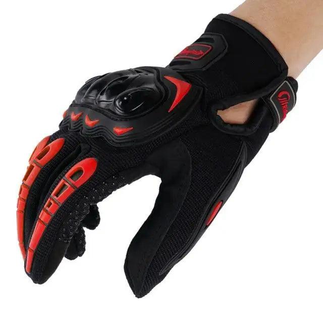 Motorcycle Breathable Glove Strong PVC Touch Screen Full Finger Motorbike Racing Riding Bicycle Summer Gloves - UrbanCycling.com