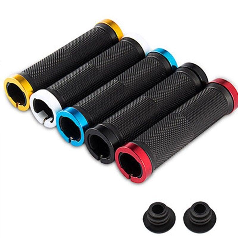 Mountain Bicycle Grips Handlebar Road Bike Cycling Handlebar Grip Cover Anti - Skid Soft Rubber Handle Grip Bar Double Lock On Bicycle Handle Bar Soft And Comfortable Rubber Handle Suitable For Bicycle - UrbanCycling.com
