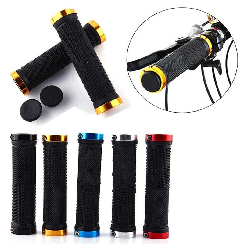 Mountain Bicycle Grips Handlebar Road Bike Cycling Handlebar Grip Cover Anti - Skid Soft Rubber Handle Grip Bar Double Lock On Bicycle Handle Bar Soft And Comfortable Rubber Handle Suitable For Bicycle - UrbanCycling.com