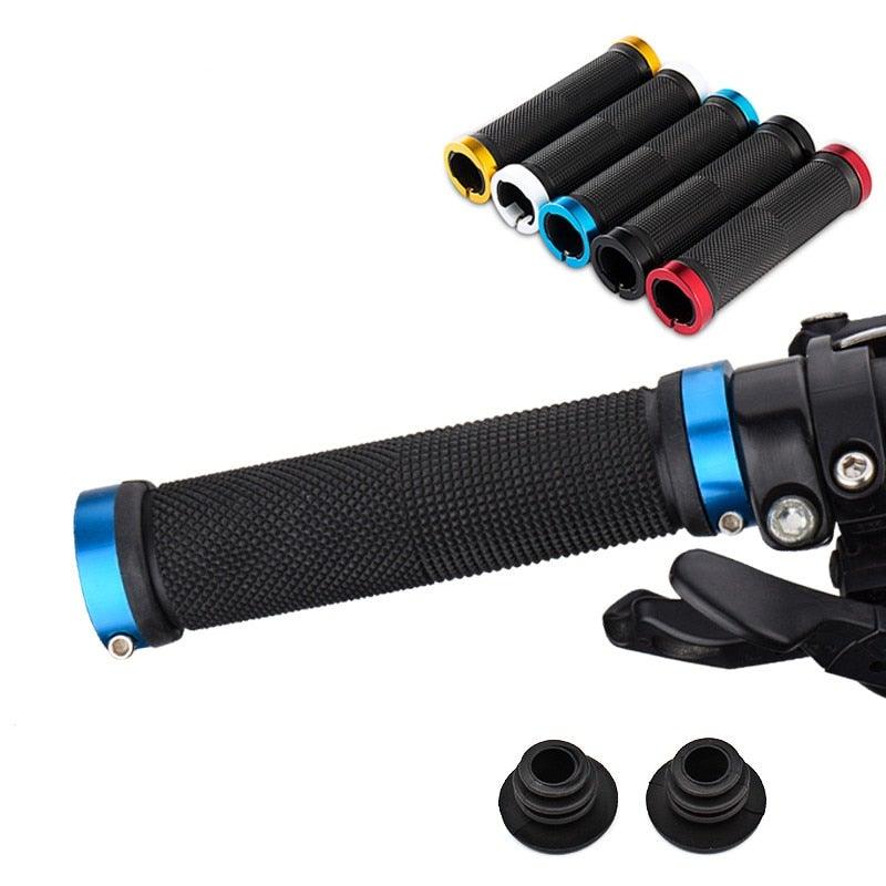 Mountain Bicycle Grips Handlebar Road Bike Cycling Handlebar Grip Cover Anti - Skid Soft Rubber Handle Grip Bar Double Lock On Bicycle Handle Bar Soft And Comfortable Rubber Handle Suitable For Bicycle - UrbanCycling.com