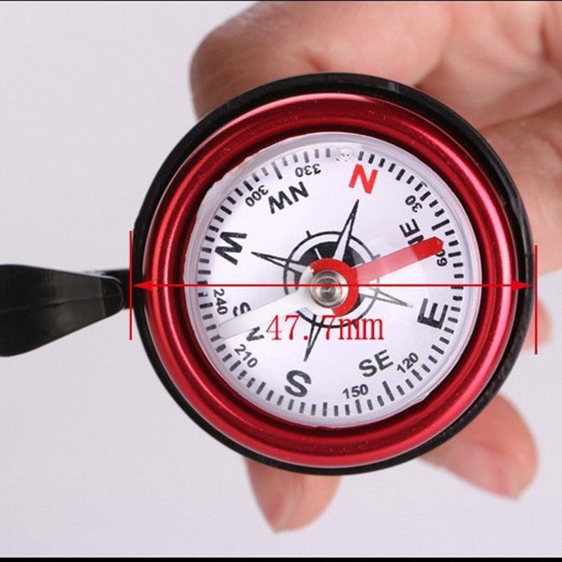 Mountain Bike Bicycle Bell Bike Compass Bicycle Bells Handlebar Aluminum Compass Ring Cycling Bike Horn Bicycle Accessories Bicycle Bell Bike Bell With Compass And Loud Crisp Clear Sound For Scooter Mountain Bike Road Bike - UrbanCycling.com