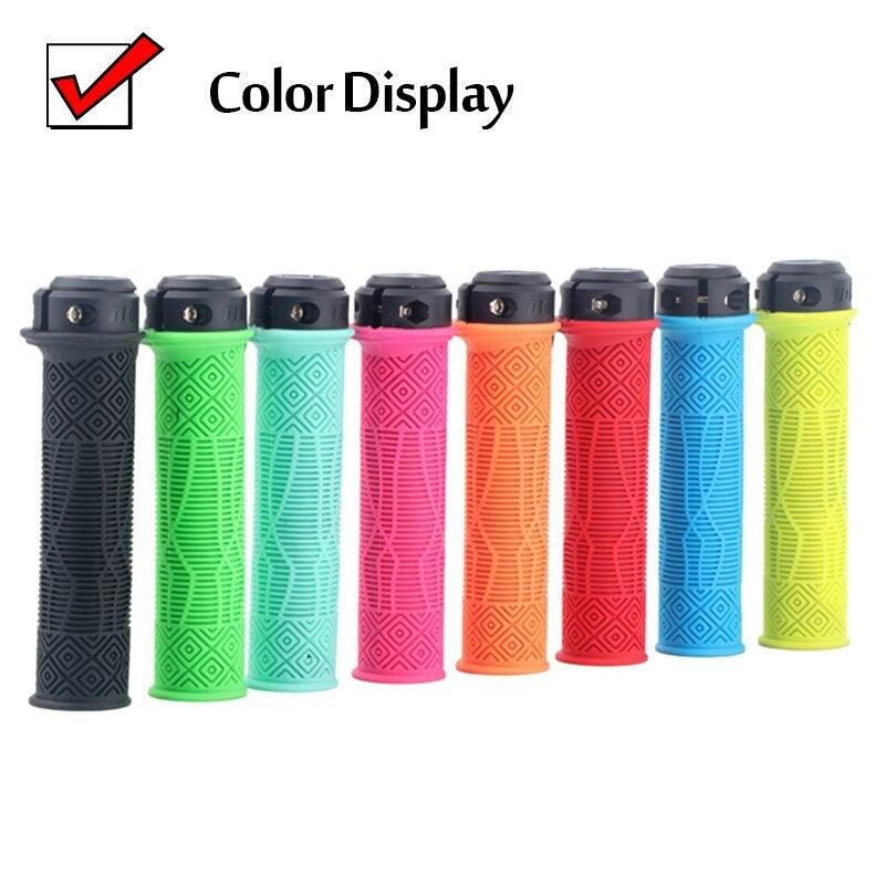 Mountain Bike Handlebar Handle Pro Lock Handle Aluminum Alloy Silicone Handlebar Grips Double Lock - on Bicycle Handle Bar Grips Ergonomic Non - Slip Silicone Hand Grip For Scooter Mountain - UrbanCycling.com