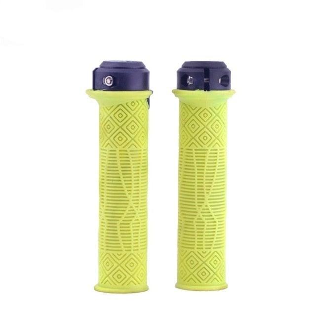 Mountain Bike Handlebar Handle Pro Lock Handle Aluminum Alloy Silicone Handlebar Grips Double Lock - on Bicycle Handle Bar Grips Ergonomic Non - Slip Silicone Hand Grip For Scooter Mountain - UrbanCycling.com