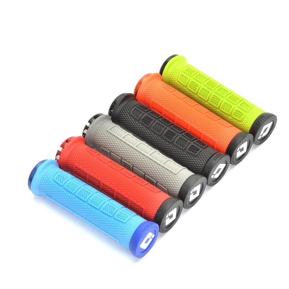 Mountain Bike Handlebar Handle Pro Lock Handle Aluminum Alloy Silicone Handlebar Grips Double Lock - on Bicycle Handle Bar Grips Ergonomic Non - Slip Silicone Hand Grip For Scooter Mountain - UrbanCycling.com
