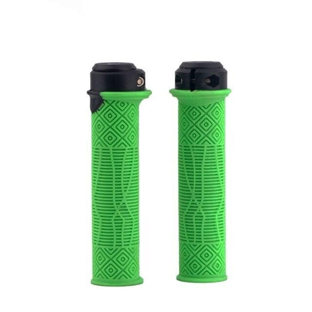 Mountain Bike Handlebar Handle Pro Lock Handle Aluminum Alloy Silicone Handlebar Grips Double Lock - on Bicycle Handle Bar Grips Ergonomic Non - Slip Silicone Hand Grip For Scooter Mountain - UrbanCycling.com
