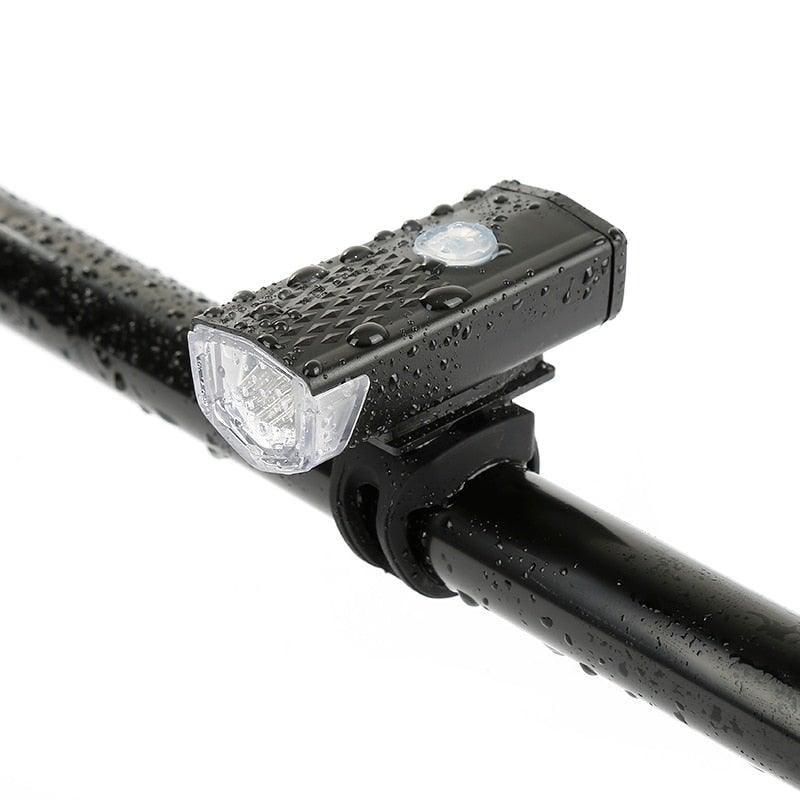 Mountain Cycle Front Back Headlight Lamp Flashlight Cycle Light 300 Lumens 3 Modes Bike Bicycle Light Bicycle Lights Super Bright LED Bike Lights For Night Riding Bike Headlight With USB LED Rechargeable - UrbanCycling.com