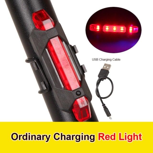 Mountain Cycle Front Back Headlight Lamp Flashlight Cycle Light 300 Lumens 3 Modes Bike Bicycle Light Bicycle Lights Super Bright LED Bike Lights For Night Riding Bike Headlight With USB LED Rechargeable - UrbanCycling.com