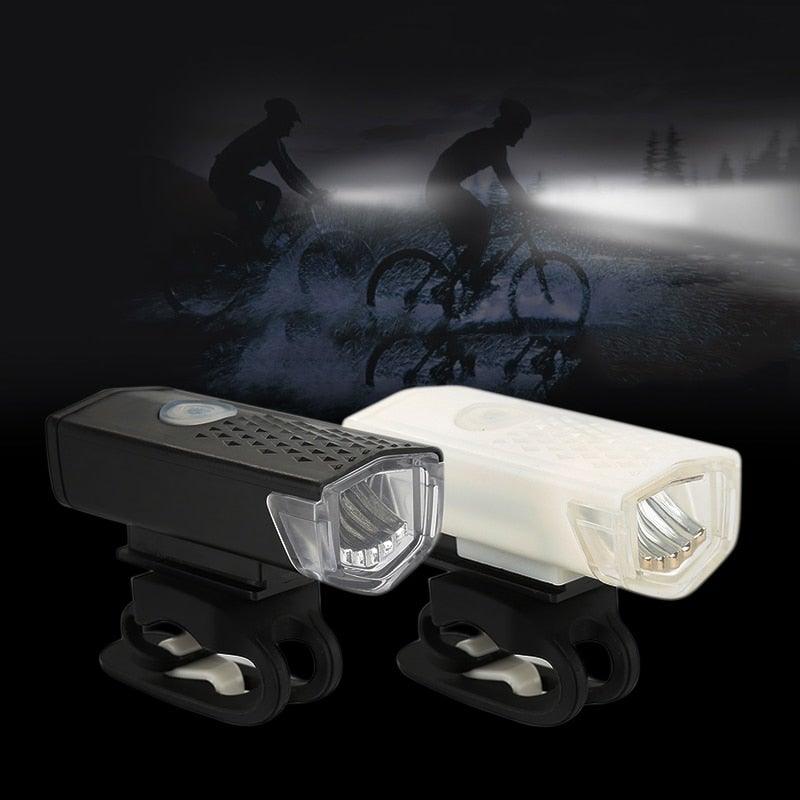 Mountain Cycle Front Back Headlight Lamp Flashlight Cycle Light 300 Lumens 3 Modes Bike Bicycle Light Bicycle Lights Super Bright LED Bike Lights For Night Riding Bike Headlight With USB LED Rechargeable - UrbanCycling.com