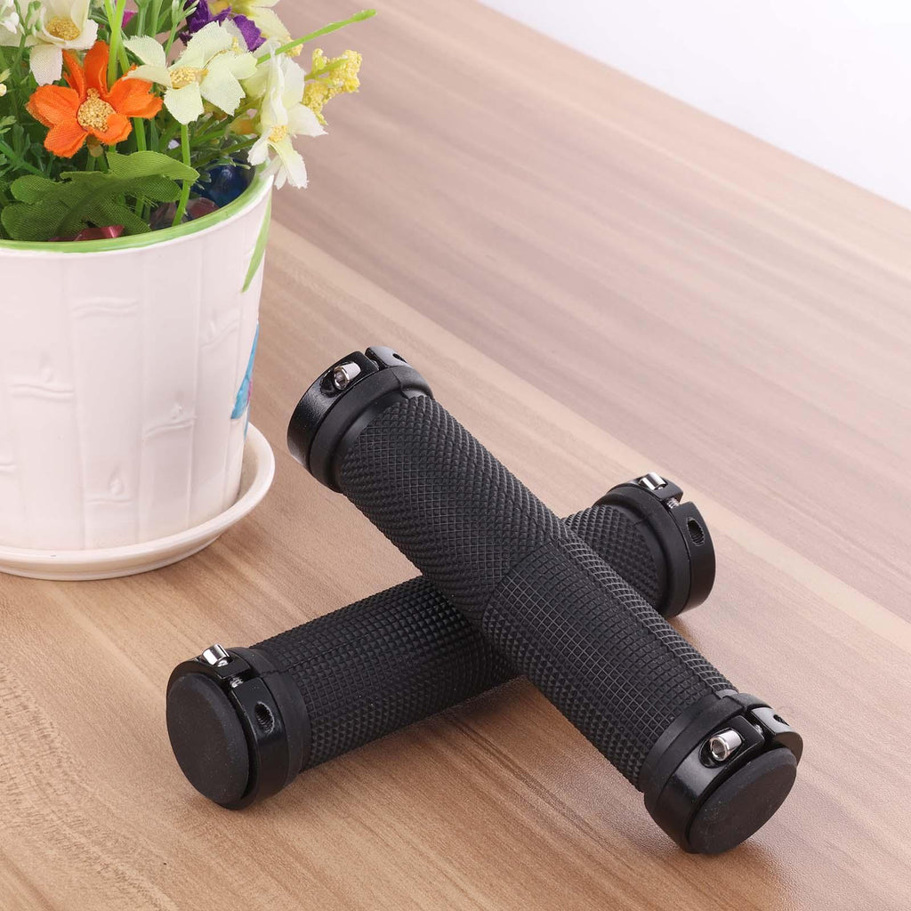 Mountain Road Cycling Bike Bicycle Handlebar Cover Grips Smooth Soft Rubber Anti - Slip Handle Double Lock On Locking Bicycle Grips Non - Slip Bike Handles Grip For Kids Bike Non - Slip Rubber Mushroom Grips For Scooter - UrbanCycling.com