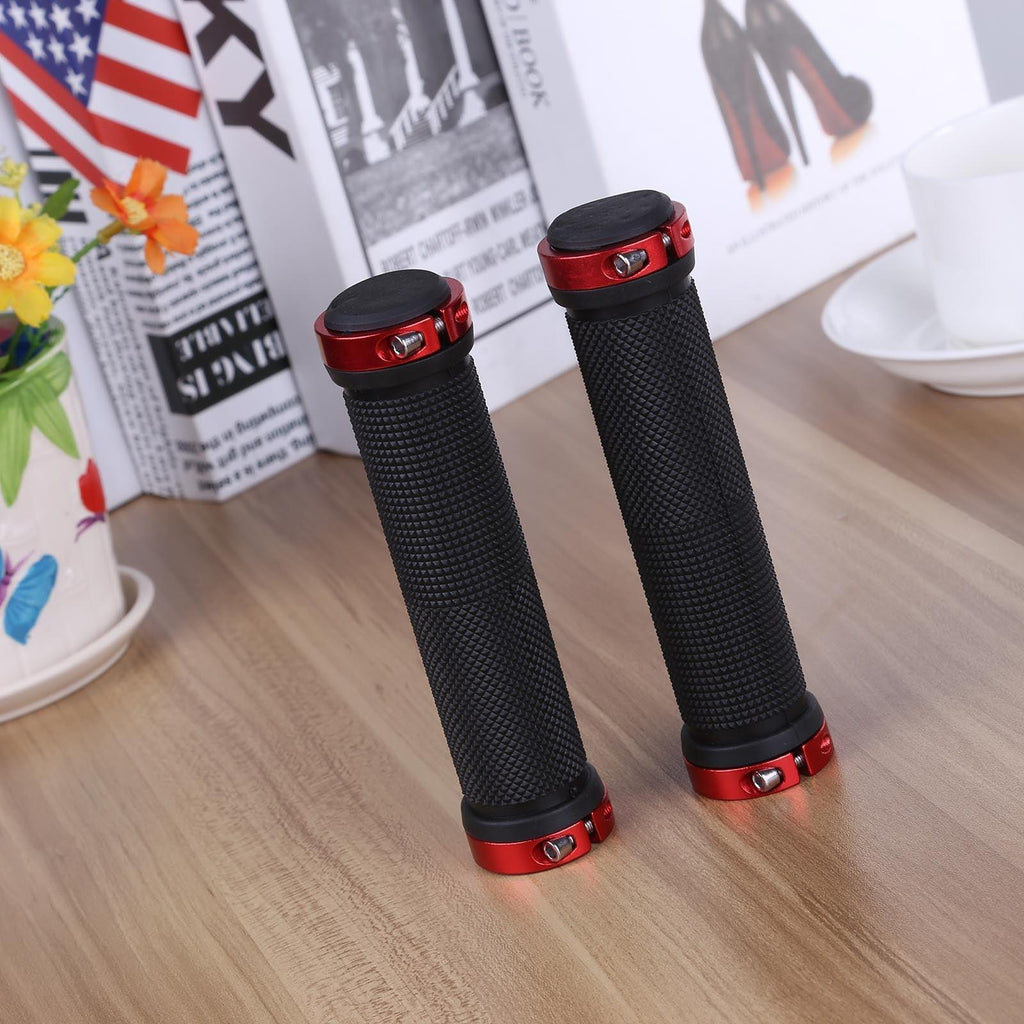 Mountain Road Cycling Bike Bicycle Handlebar Cover Grips Smooth Soft Rubber Anti - Slip Handle Double Lock On Locking Bicycle Grips Non - Slip Bike Handles Grip For Kids Bike Non - Slip Rubber Mushroom Grips For Scooter - UrbanCycling.com