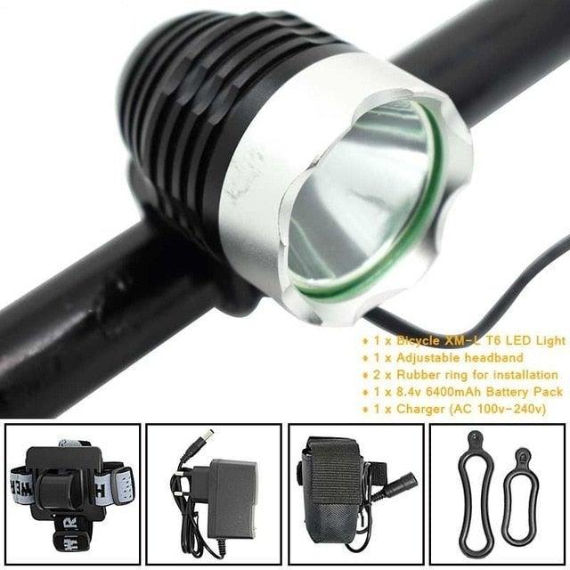 Mountian Bike Front Lamp 1800LM Bicycle Headlight Cycling Headlamp Battery Pack Charger 3 Modes Bike Headlight Waterproof LEDs Bicycle Light Mountain Bike Front Light Headlamp Bike Light - UrbanCycling.com