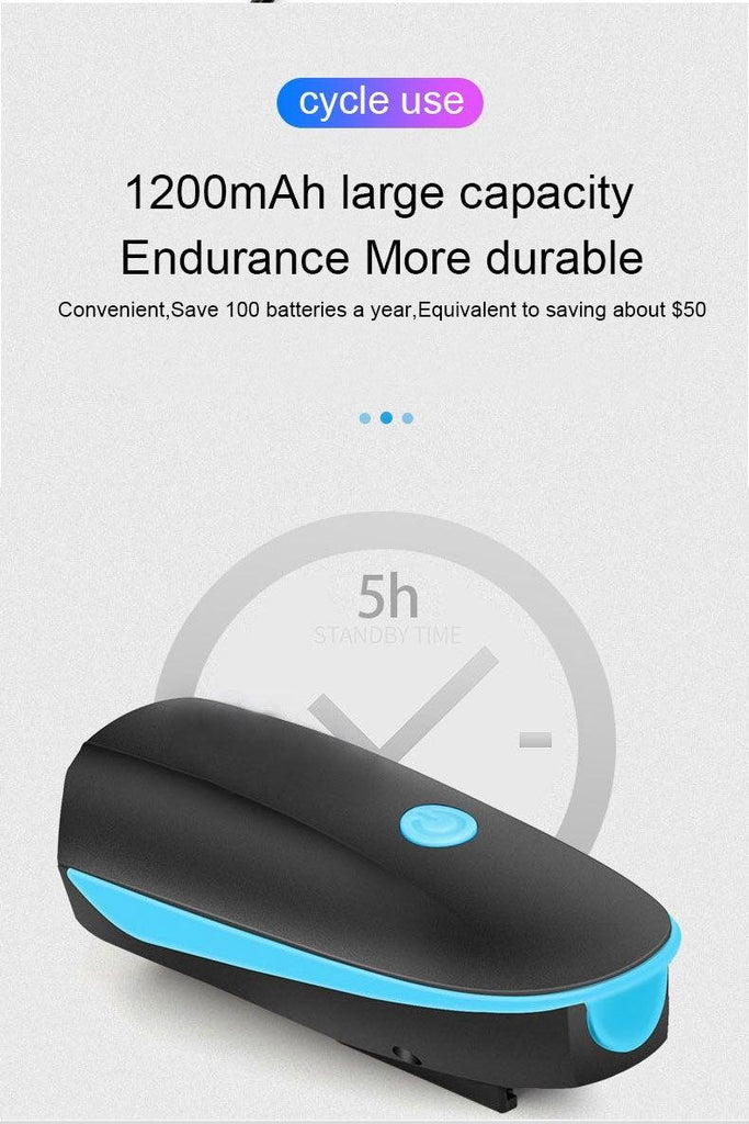 Multifunction Bicycle Light Ultra Bright With Electric 130dB Horn Bicycle Bell Bike Light Rainproof LED Bike Tail Light 2 Pack Bright Bicycle Rear Cycling Safety Flashlight Light Mode Options High Intensity Led Rear Light Fits On Any Bike - UrbanCycling.com