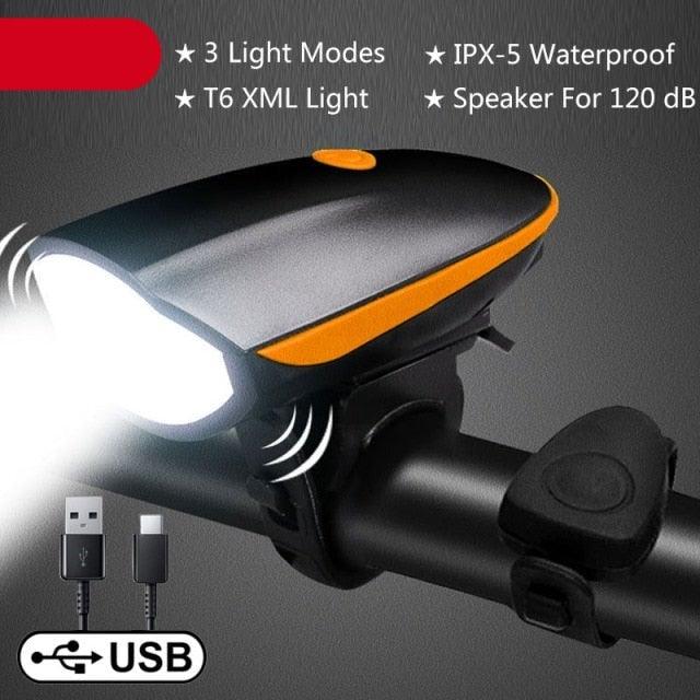 Multifunction Bicycle Light Ultra Bright With Electric 130dB Horn Bicycle Bell Bike Light Rainproof LED Bike Tail Light 2 Pack Bright Bicycle Rear Cycling Safety Flashlight Light Mode Options High Intensity Led Rear Light Fits On Any Bike - UrbanCycling.com