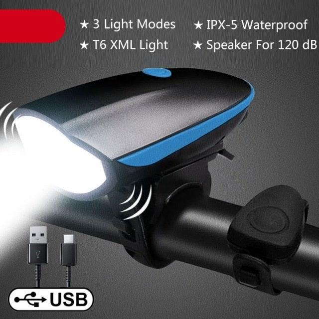 Multifunction Bicycle Light Ultra Bright With Electric 130dB Horn Bicycle Bell Bike Light Rainproof LED Bike Tail Light 2 Pack Bright Bicycle Rear Cycling Safety Flashlight Light Mode Options High Intensity Led Rear Light Fits On Any Bike - UrbanCycling.com