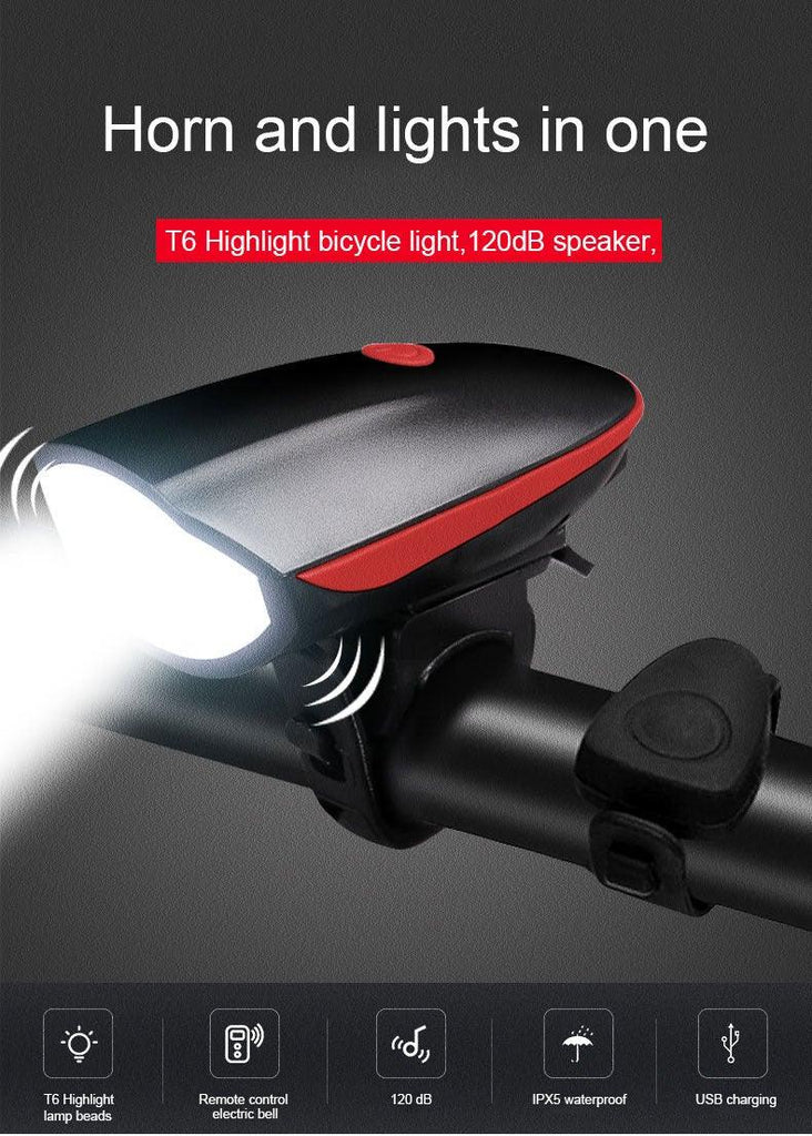 Multifunction Bicycle Light Ultra Bright With Electric 130dB Horn Bicycle Bell Bike Light Rainproof LED Bike Tail Light 2 Pack Bright Bicycle Rear Cycling Safety Flashlight Light Mode Options High Intensity Led Rear Light Fits On Any Bike - UrbanCycling.com