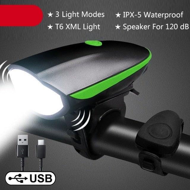 Multifunction Bicycle Light Ultra Bright With Electric 130dB Horn Bicycle Bell Bike Light Rainproof LED Bike Tail Light 2 Pack Bright Bicycle Rear Cycling Safety Flashlight Light Mode Options High Intensity Led Rear Light Fits On Any Bike - UrbanCycling.com