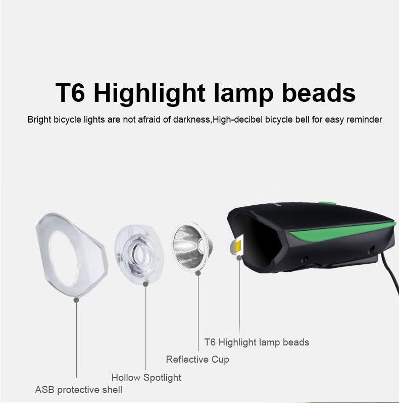 Multifunction Bicycle Light Ultra Bright With Electric 130dB Horn Bicycle Bell Bike Light Rainproof LED Bike Tail Light 2 Pack Bright Bicycle Rear Cycling Safety Flashlight Light Mode Options High Intensity Led Rear Light Fits On Any Bike - UrbanCycling.com