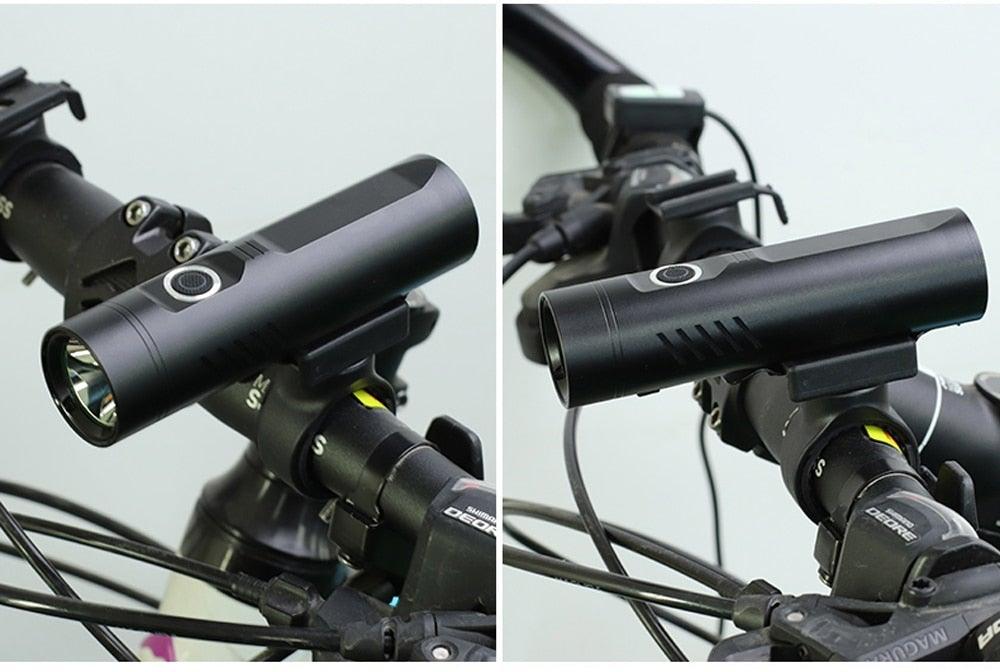 Multifunctional Bike Light Headlight Holder Powerful Flashlight USB Charging LED Bicycle Front Light 5 Light Modes Powerful Waterproof Bicycle Light Easy To Mount Fits All Bicycles 1800 Lumens - UrbanCycling.com