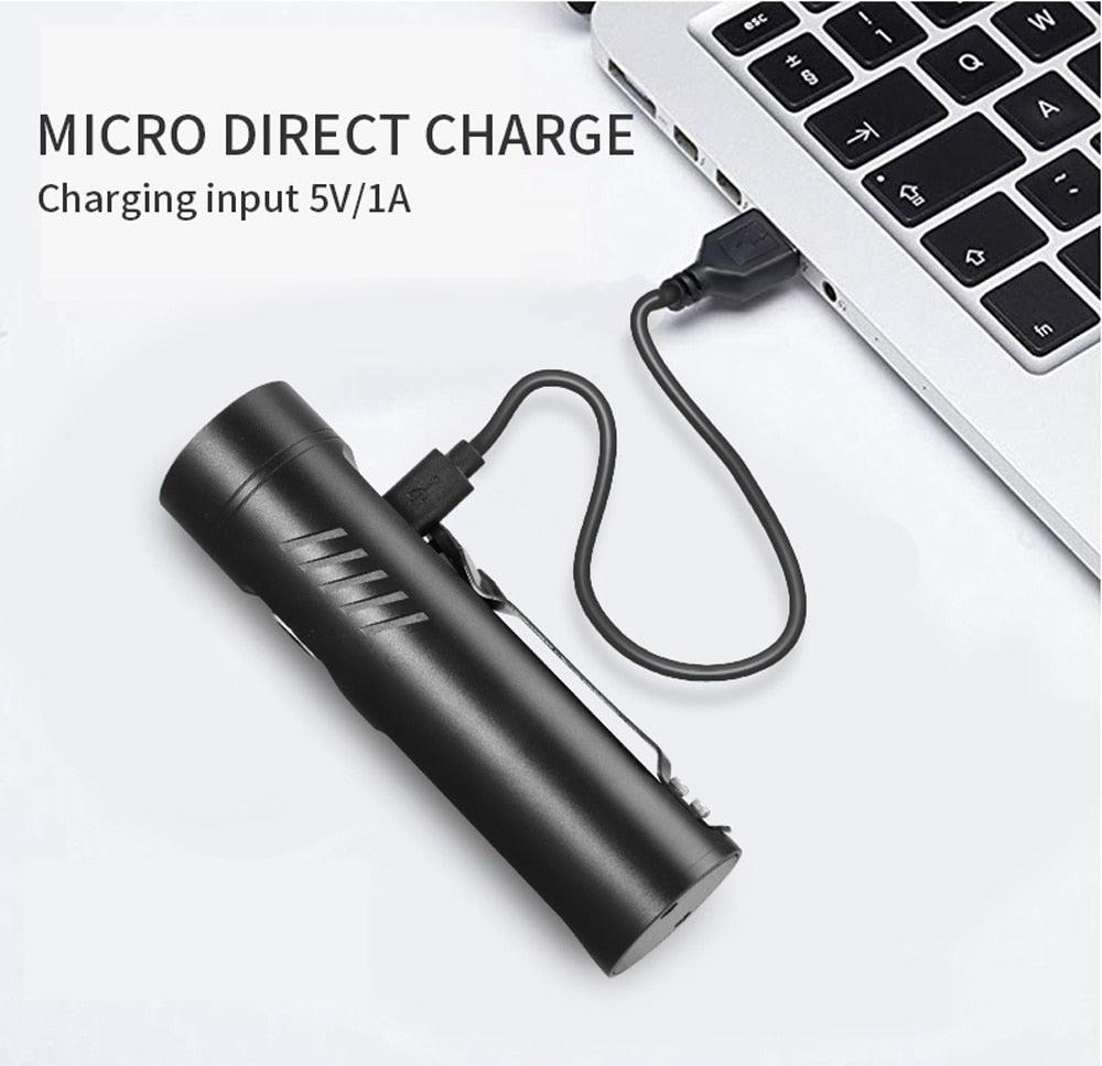 Multifunctional Bike Light Headlight Holder Powerful Flashlight USB Charging LED Bicycle Front Light 5 Light Modes Powerful Waterproof Bicycle Light Easy To Mount Fits All Bicycles 1800 Lumens - UrbanCycling.com