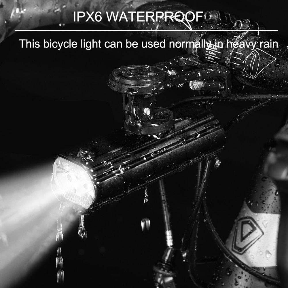 Multifunctional Bike Light Headlight Holder Powerful Flashlight USB Charging LED Bicycle Front Light 5 Light Modes Powerful Waterproof Bicycle Light Easy To Mount Fits All Bicycles 1800 Lumens - UrbanCycling.com