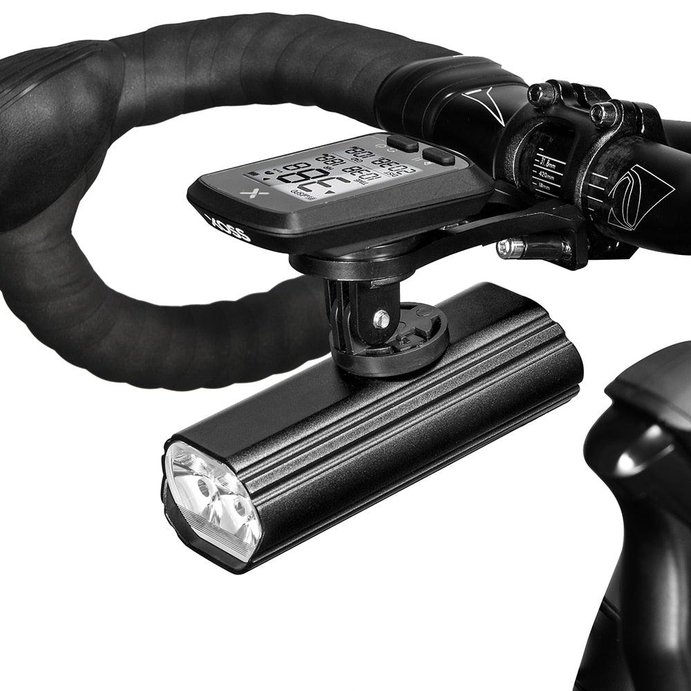 Multifunctional Bike Light Headlight Holder Powerful Flashlight USB Charging LED Bicycle Front Light 5 Light Modes Powerful Waterproof Bicycle Light Easy To Mount Fits All Bicycles 1800 Lumens - UrbanCycling.com