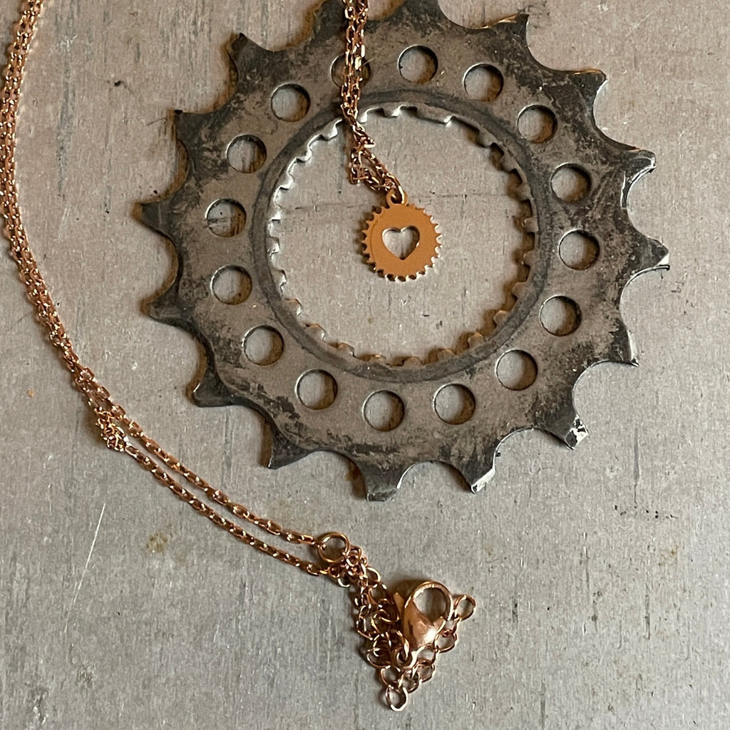 Necklace Crank Heart - UrbanCycling.com