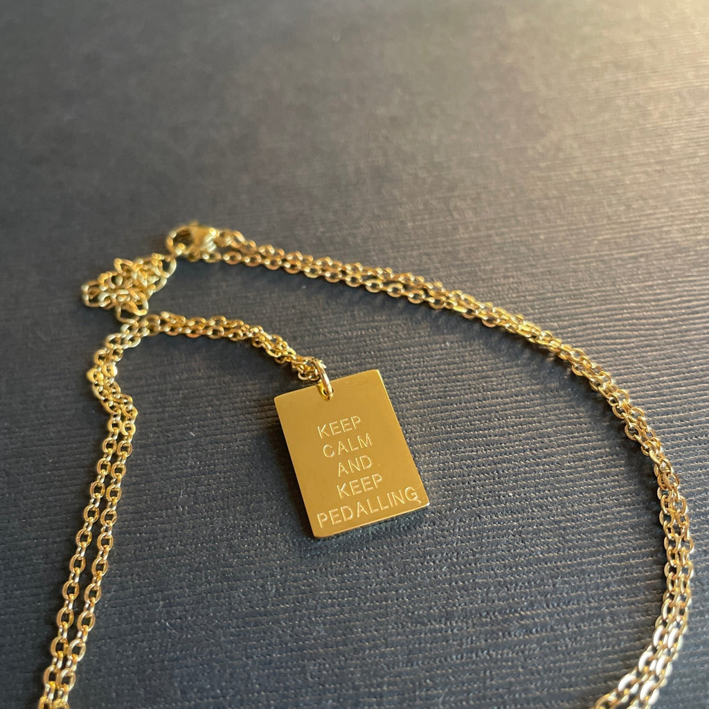 Necklace Keep Calm - UrbanCycling.com