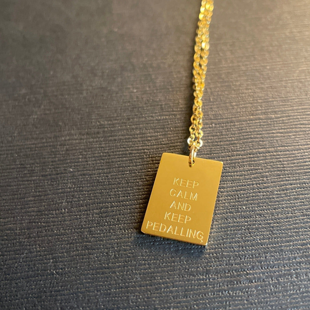 Necklace Keep Calm - UrbanCycling.com