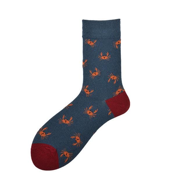New Fashion Socks Shark Dinosaur Tiger Bear Dog Pattern Long Tube Happy Novelty Skateboarding Cycling Leisure Fun Unisex Crew Socks For Men And Women - UrbanCycling.com