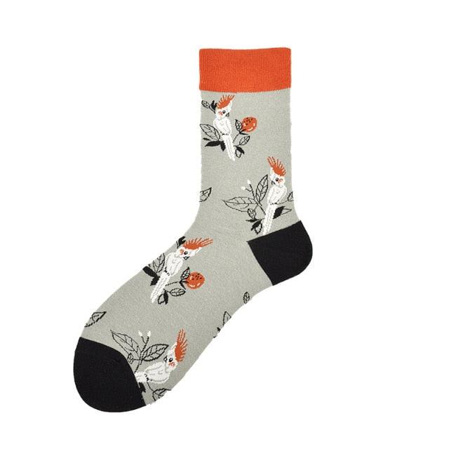 New Fashion Socks Shark Dinosaur Tiger Bear Dog Pattern Long Tube Happy Novelty Skateboarding Cycling Leisure Fun Unisex Crew Socks For Men And Women - UrbanCycling.com