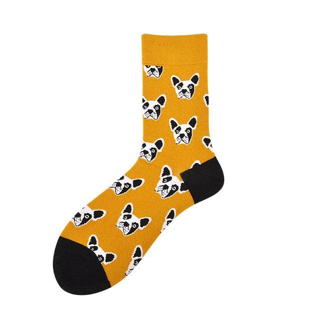 New Fashion Socks Shark Dinosaur Tiger Bear Dog Pattern Long Tube Happy Novelty Skateboarding Cycling Leisure Fun Unisex Crew Socks For Men And Women - UrbanCycling.com